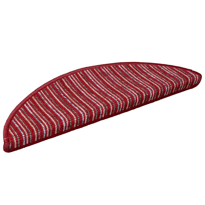 Load image into Gallery viewer, Vidaxl zelfklevende trapmatten 15 pcs rood 56 x 17 x 3 cm
