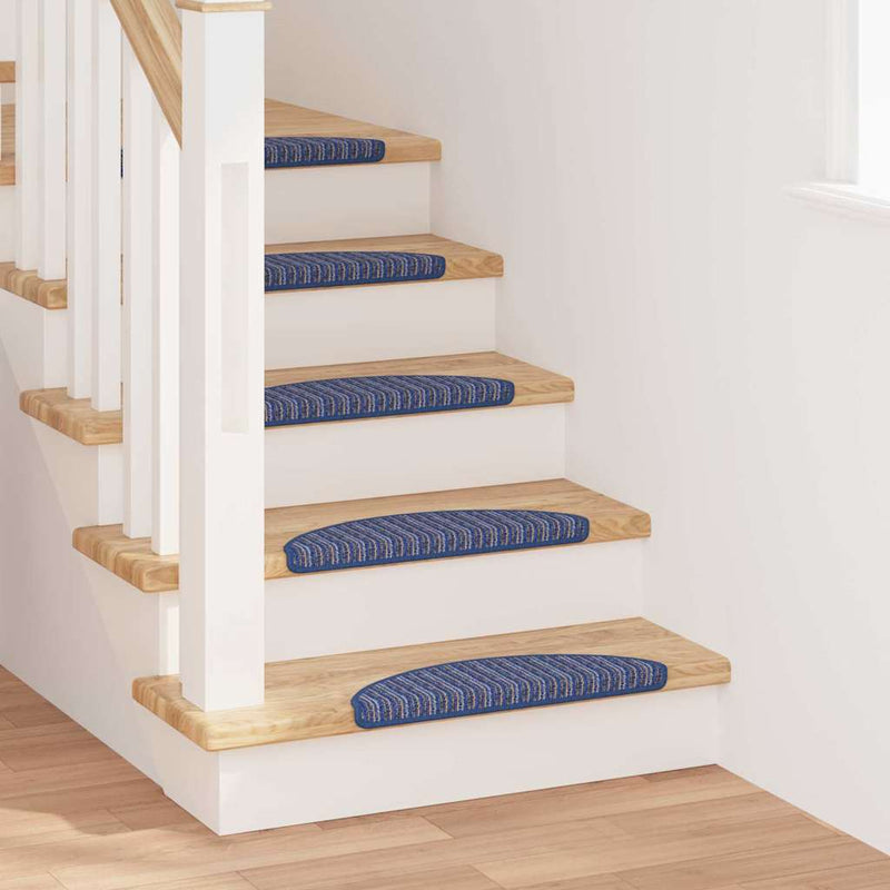 Load image into Gallery viewer, Vidaxl zelfklevende trapmatten 15 pcs blauw 56 x 17 x 3 cm
