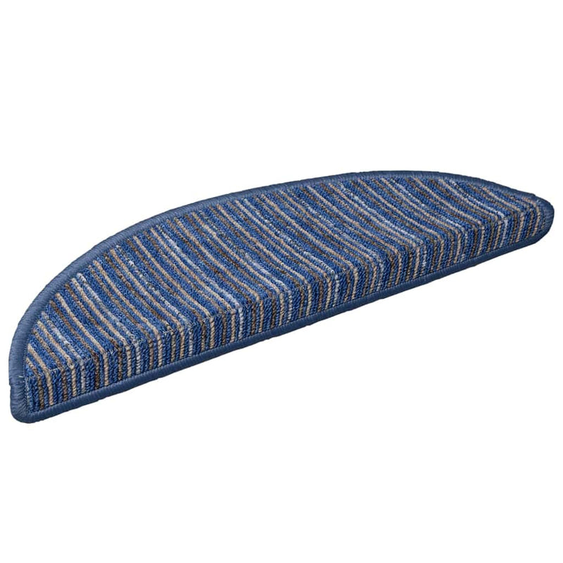 Load image into Gallery viewer, Vidaxl zelfklevende trapmatten 15 pcs blauw 56 x 17 x 3 cm
