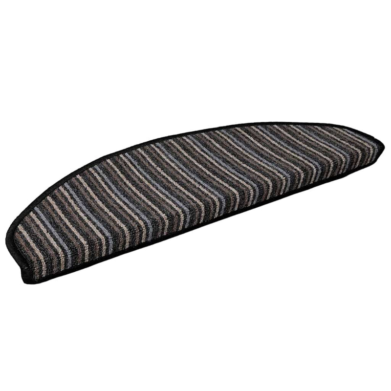 Load image into Gallery viewer, Vidaxl zelfklevende trapmatten 15 pcs antraciet 65 x 21 x 4 cm
