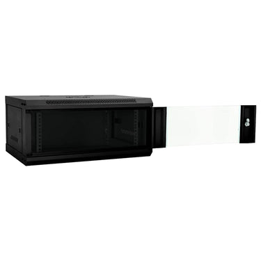 Vidaxl netwerk kabinet met opslag zwart 60 x 35 x 28 cm staal
