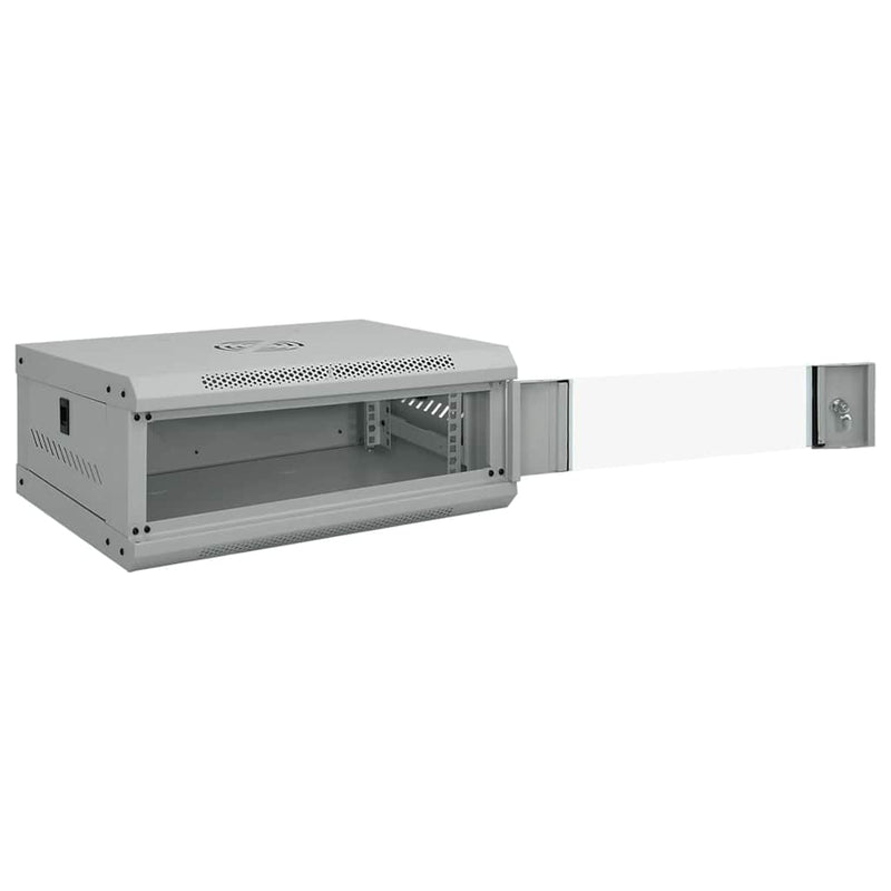 Load image into Gallery viewer, Vidaxl netwerk kabinet met opslag grijs 53 x 45 x 21 cm staal
