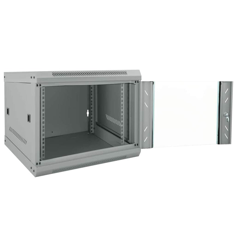 Load image into Gallery viewer, Vidaxl netwerk kabinet met opslag grijs 53 x 60 x 45 cm staal
