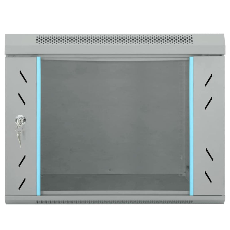 Load image into Gallery viewer, Vidaxl netwerk kabinet met opslag grijs 53 x 60 x 45 cm staal
