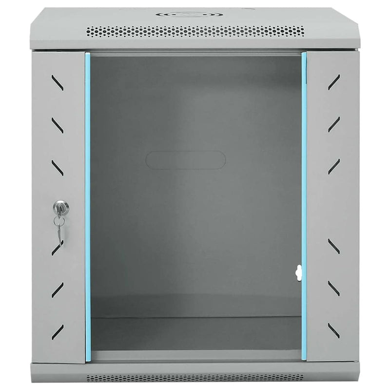 Load image into Gallery viewer, Vidaxl netwerk kabinet met opslag grijs 53 x 45 x 60 cm staal
