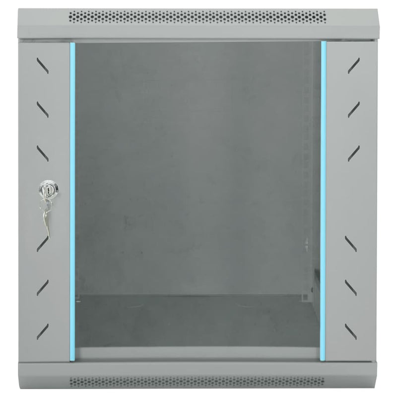 Load image into Gallery viewer, Vidaxl netwerk kabinet met opslag grijs 53 x 60 x 60 cm staal
