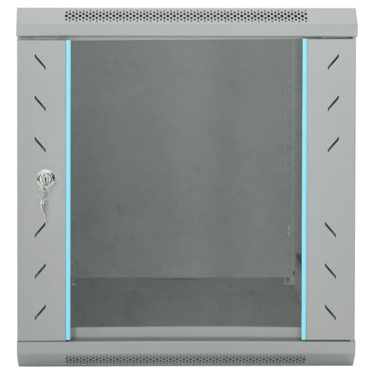 Vidaxl netwerk kabinet met opslag grijs 53 x 60 x 60 cm staal
