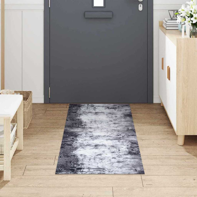 Load image into Gallery viewer, Vidaxl keuken vloerkleed grijs 180 x 60 cm fluweel

