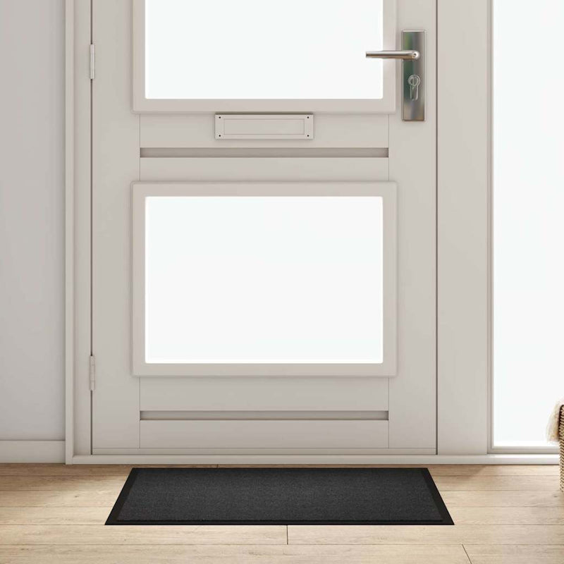 Load image into Gallery viewer, Vidaxl deurmat antraciet 60 x 40 x 1.2 cm teddy stof
