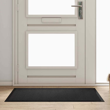 Vidaxl deurmat antraciet 60 x 40 x 1.2 cm teddy stof