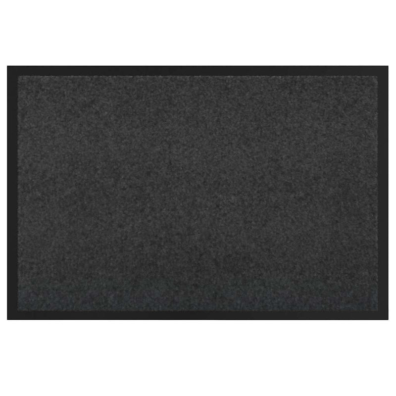 Load image into Gallery viewer, Vidaxl deurmat antraciet 60 x 40 x 1.2 cm teddy stof
