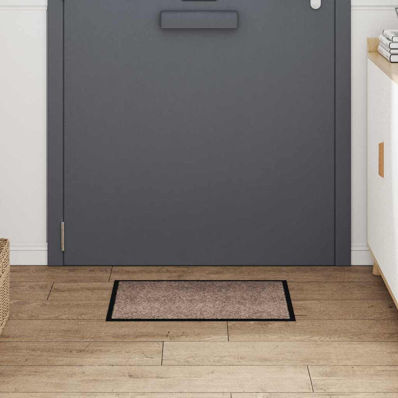 Load image into Gallery viewer, Vidaxl deurmat beige 60 x 40 x 1.2 cm teddy stof
