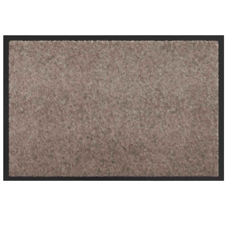 Load image into Gallery viewer, Vidaxl deurmat beige 60 x 40 x 1.2 cm teddy stof
