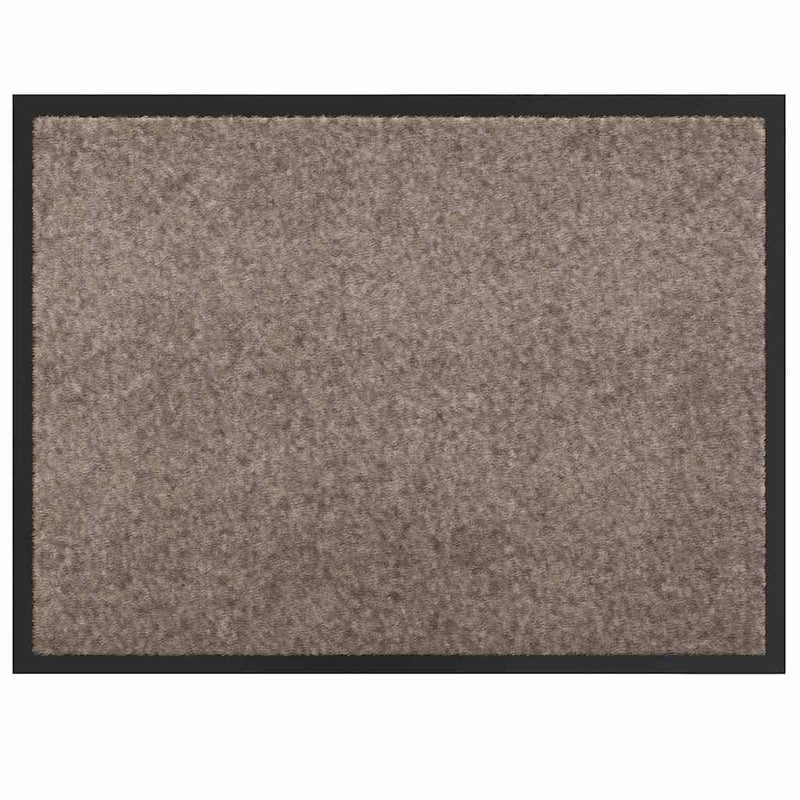 Load image into Gallery viewer, Vidaxl deurmat beige 60 x 40 x 1.2 cm teddy stof
