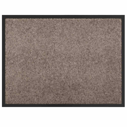 Vidaxl deurmat beige 60 x 40 x 1.2 cm teddy stof