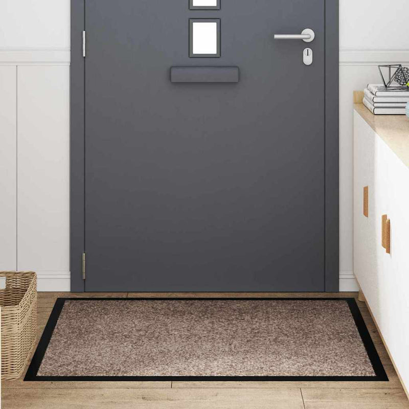 Load image into Gallery viewer, Vidaxl deurmat beige 60 x 40 x 1.2 cm teddy stof
