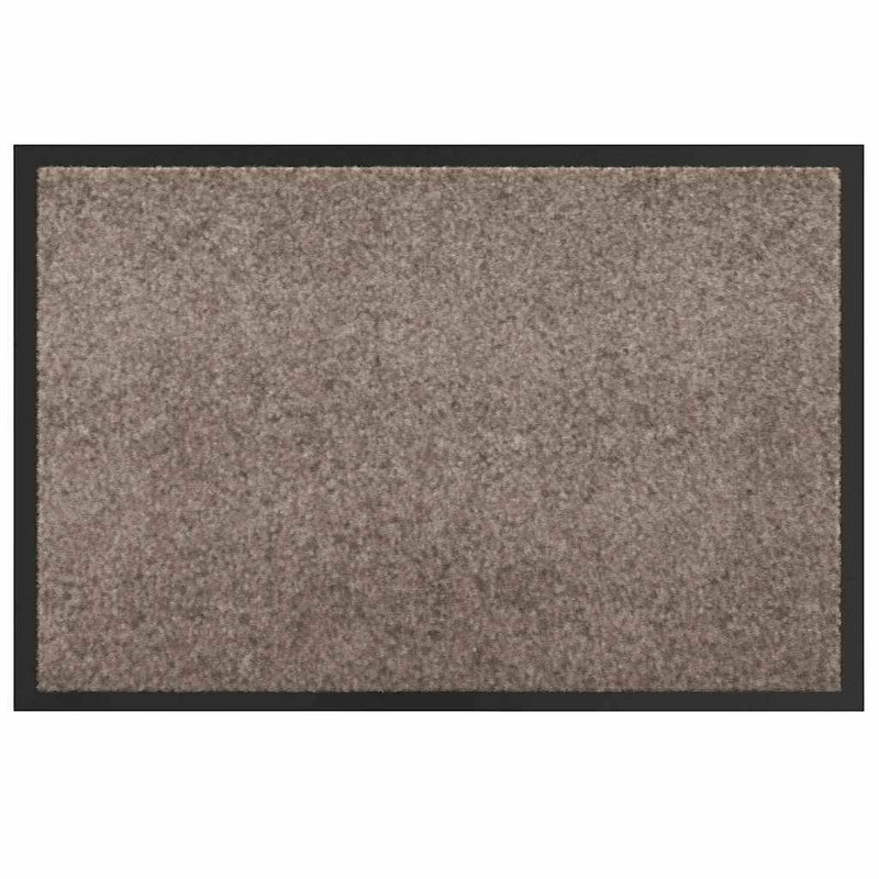 Load image into Gallery viewer, Vidaxl deurmat beige 60 x 40 x 1.2 cm teddy stof

