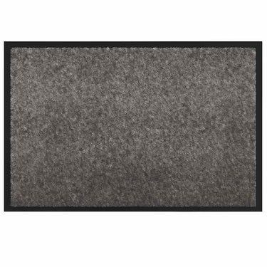 Vidaxl deurmat lichtgrijs 60 x 40 x 1.2 cm teddy stof