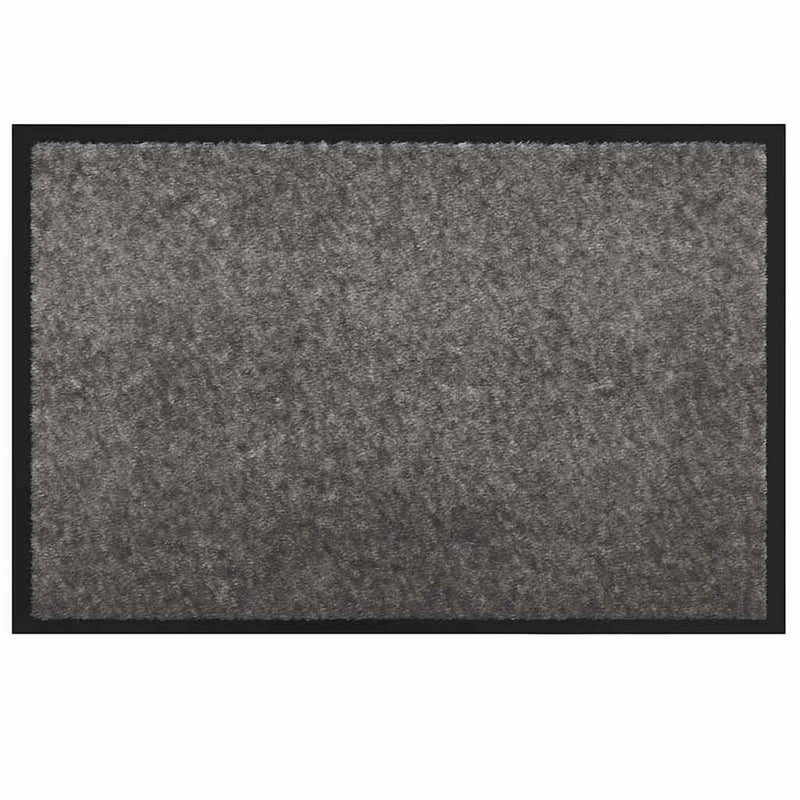 Load image into Gallery viewer, Vidaxl deurmat lichtgrijs 60 x 40 x 1.2 cm teddy stof
