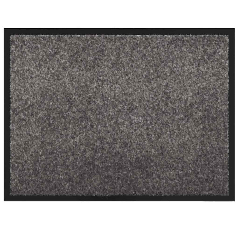 Load image into Gallery viewer, Vidaxl deurmat lichtgrijs 60 x 40 x 1.2 cm teddy stof
