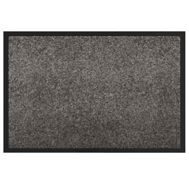 Vidaxl deurmat lichtgrijs 60 x 40 x 1.2 cm teddy stof
