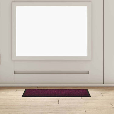 Vidaxl deurmat bordeauxrood 60 x 40 x 1.2 cm teddy stof