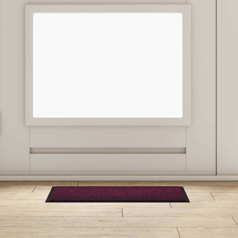 Load image into Gallery viewer, Vidaxl deurmat bordeauxrood 60 x 40 x 1.2 cm teddy stof
