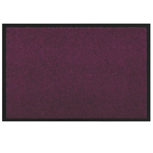Vidaxl deurmat bordeauxrood 60 x 40 x 1.2 cm teddy stof