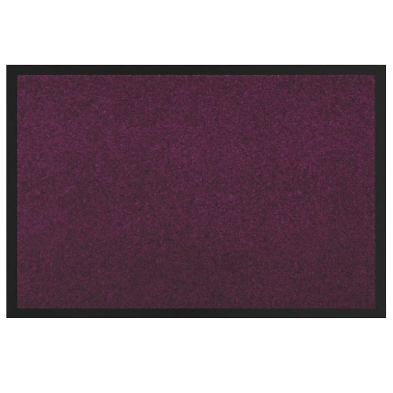 Load image into Gallery viewer, Vidaxl deurmat bordeauxrood 60 x 40 x 1.2 cm teddy stof
