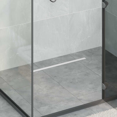 Vidaxl 360° doucheafvoer met slank model zilver 60 cm