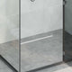 Vidaxl 360° doucheafvoer met slank model zilver 60 cm
