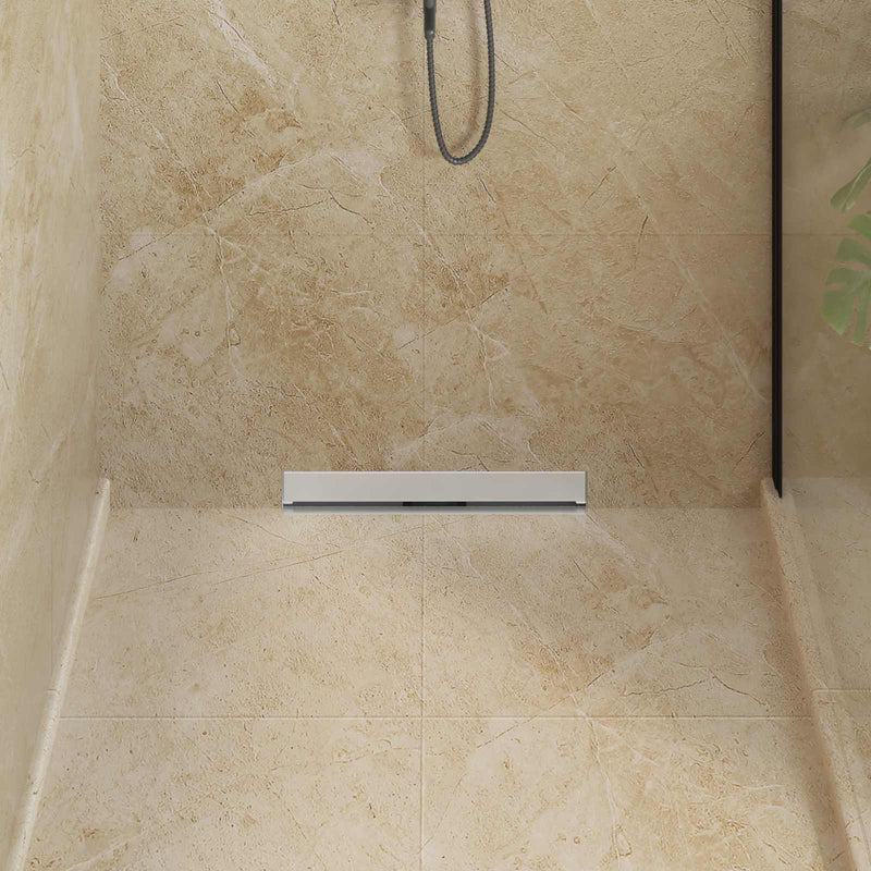 Load image into Gallery viewer, Vidaxl wandgemonteerde douche afvoer zilver 50 cm roestvrij staal 304
