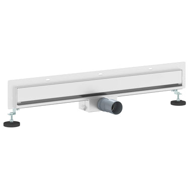 Vidaxl wandgemonteerde douche afvoer zilver 70 cm roestvrij staal 304
