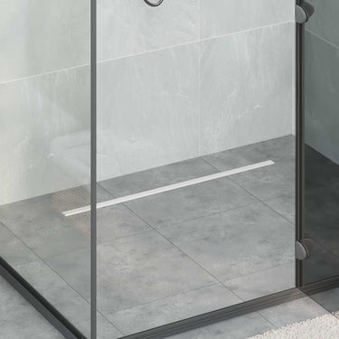Vidaxl 360° doucheafvoer met slank model zilver 80 cm