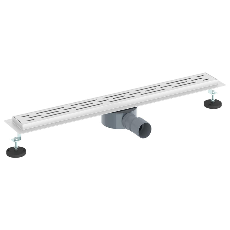 Load image into Gallery viewer, Vidaxl doucheafvoer glasdeksel met 360° sifon zilver 70 cm
