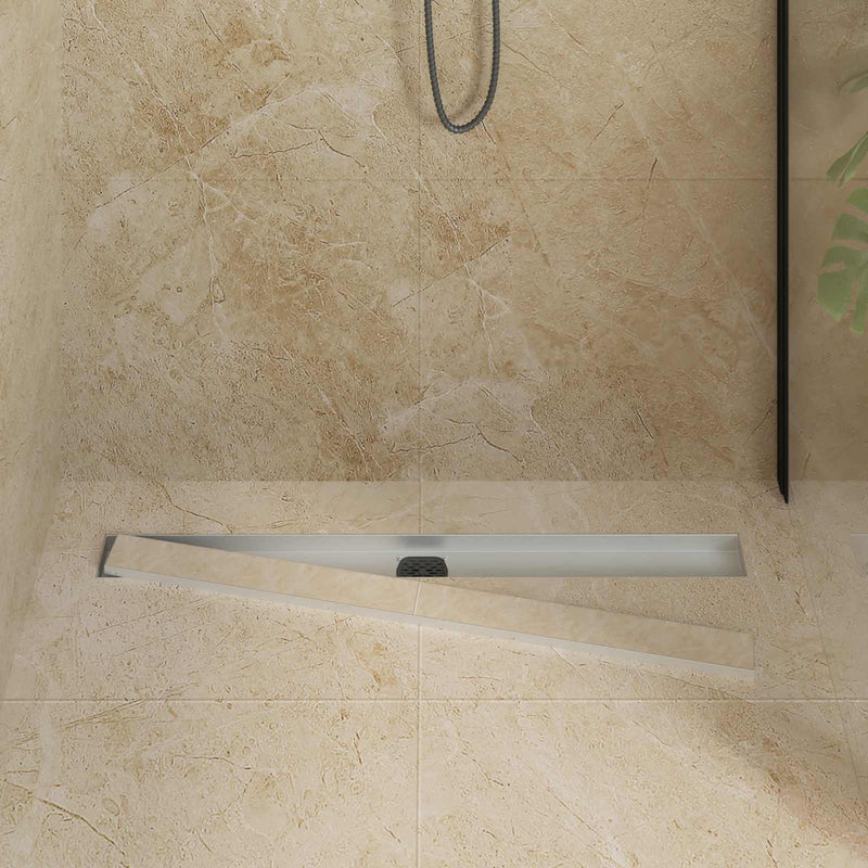 Load image into Gallery viewer, Vidaxl doucheafvoer 2-in-1 met 360° sifon zilver 90 cm
