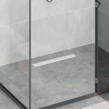 Vidaxl doucheafvoer 2-in-1 met 360° sifon zilver 54 x 11 x 9,5 cm