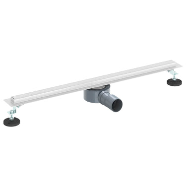 Vidaxl 360° doucheafvoer met slank model zilver 70 cm