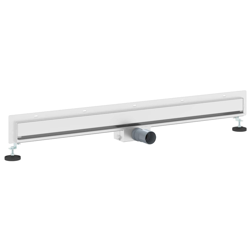 Load image into Gallery viewer, Vidaxl wandgemonteerde douche afvoer zilver 100 cm roestvrij staal 304
