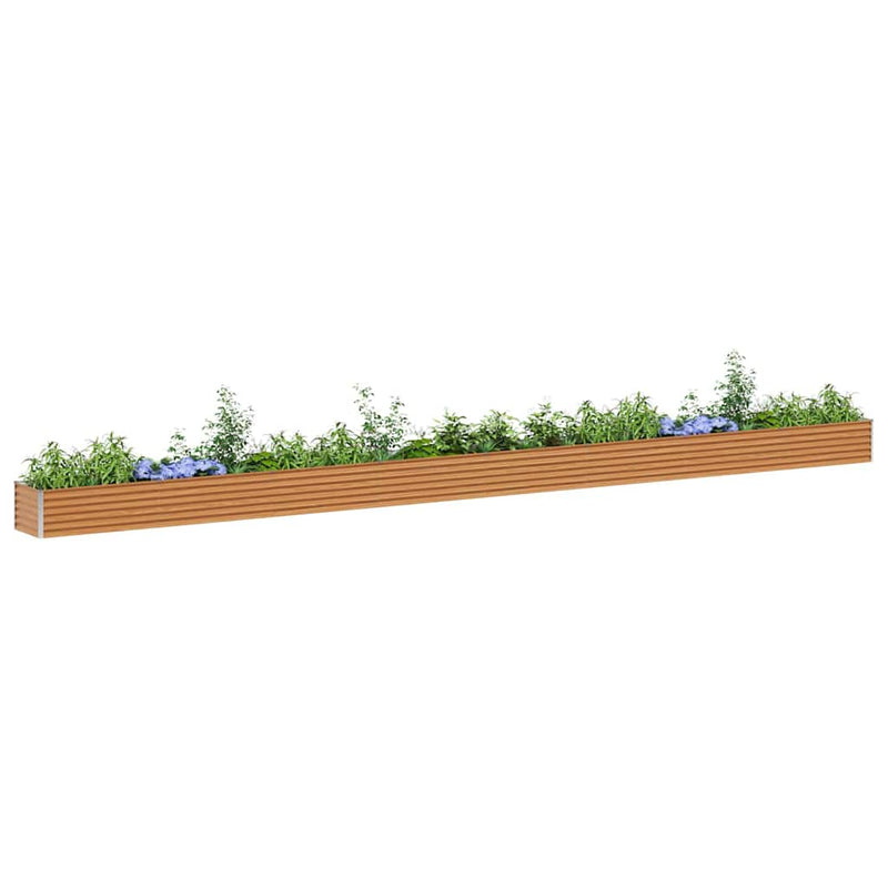 Load image into Gallery viewer, Vidaxl verhoogde plantenbak 775 x 50 x 36 cm gegalvaniseerd staal
