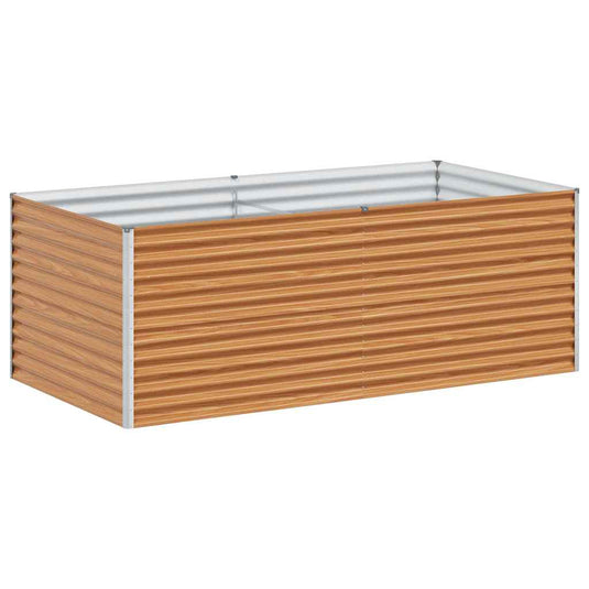 Vidaxl verhoogde plantenbak 195 x 100 x 68 cm gegalvaniseerd staal