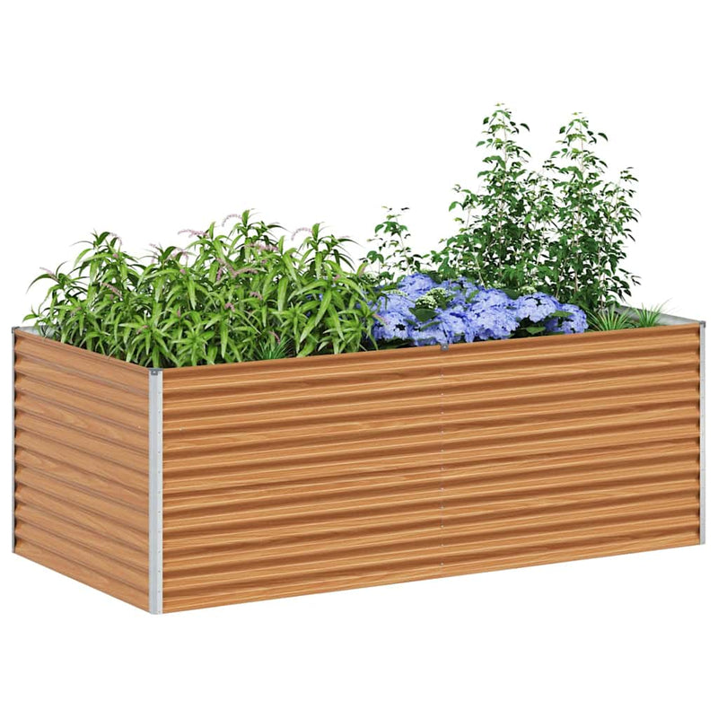 Load image into Gallery viewer, Vidaxl verhoogde plantenbak 195 x 100 x 68 cm gegalvaniseerd staal
