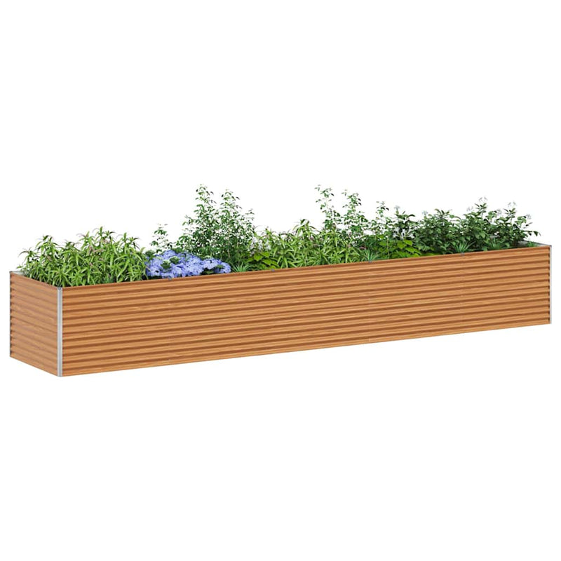 Load image into Gallery viewer, Vidaxl verhoogde plantenbak 485 x 100 x 68 cm gegalvaniseerd staal
