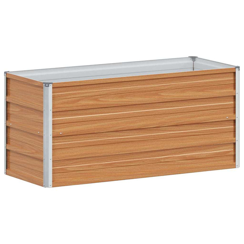 Load image into Gallery viewer, Vidaxl verhoogde plantenbak licht bruin 100 x 40 x 45 cm
