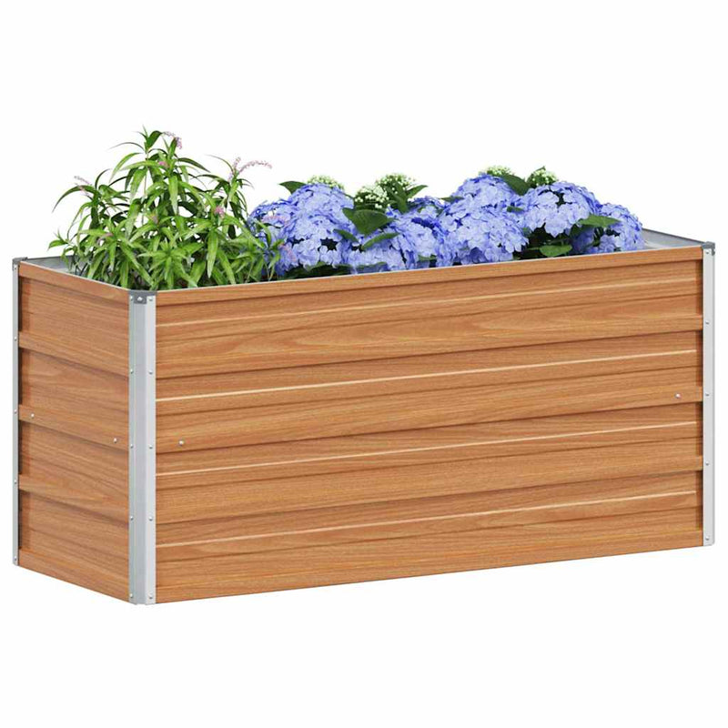 Load image into Gallery viewer, Vidaxl verhoogde plantenbak licht bruin 100 x 40 x 45 cm
