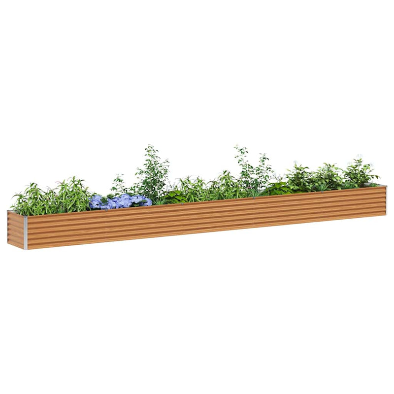 Load image into Gallery viewer, Vidaxl verhoogde plantenbak 485 x 50 x 36 cm gegalvaniseerd staal
