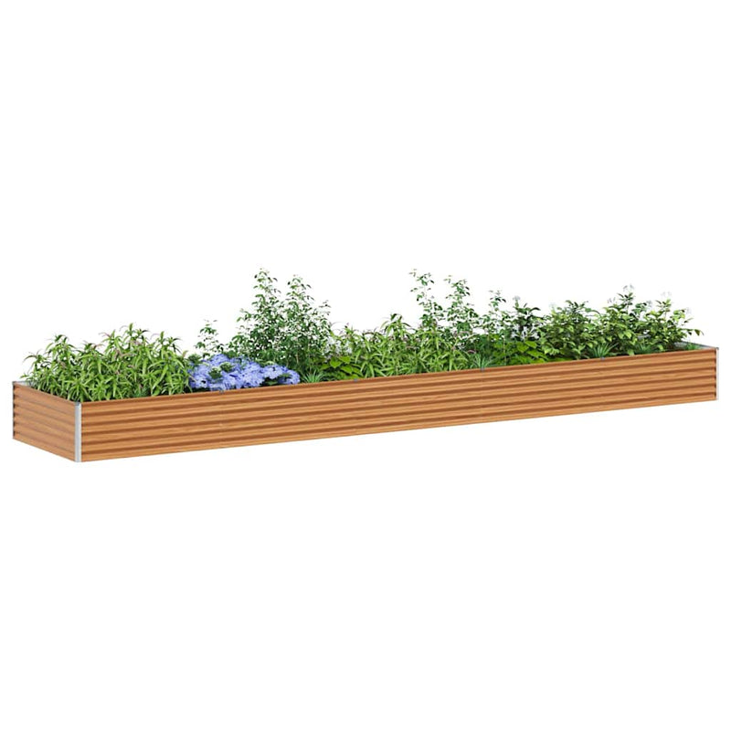 Load image into Gallery viewer, Vidaxl verhoogde plantenbak 485 x 100 x 36 cm gegalvaniseerd staal
