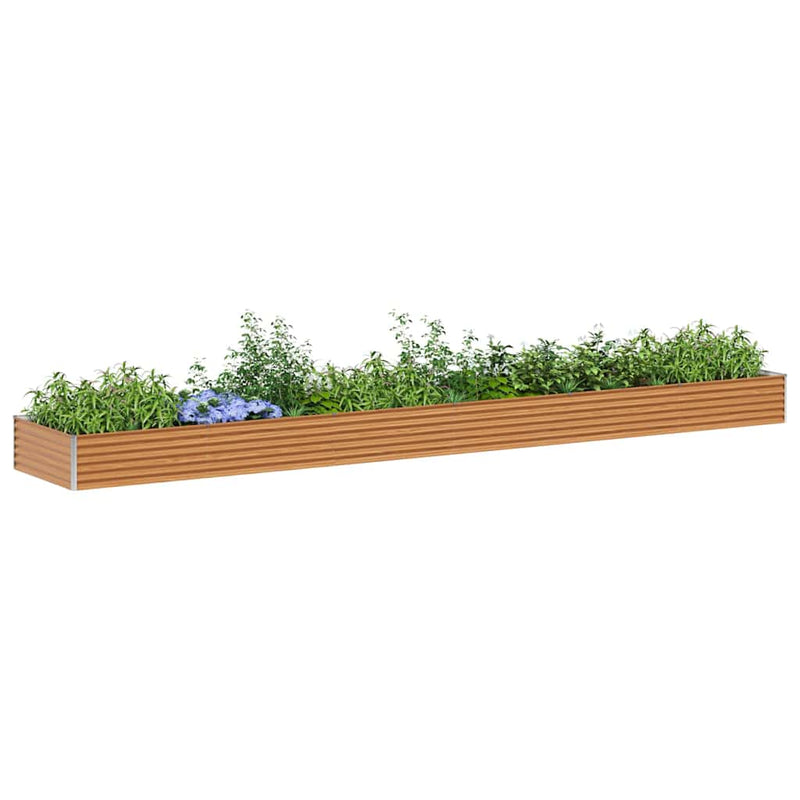 Load image into Gallery viewer, Vidaxl verhoogde plantenbak 582 x 100 x 36 cm gegalvaniseerd staal
