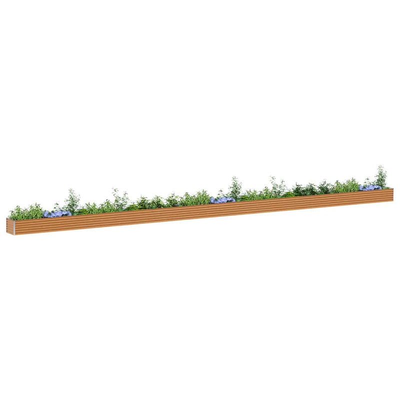 Load image into Gallery viewer, Vidaxl verhoogde plantenbak 1164 x 50 x 36 cm gegalvaniseerd staal
