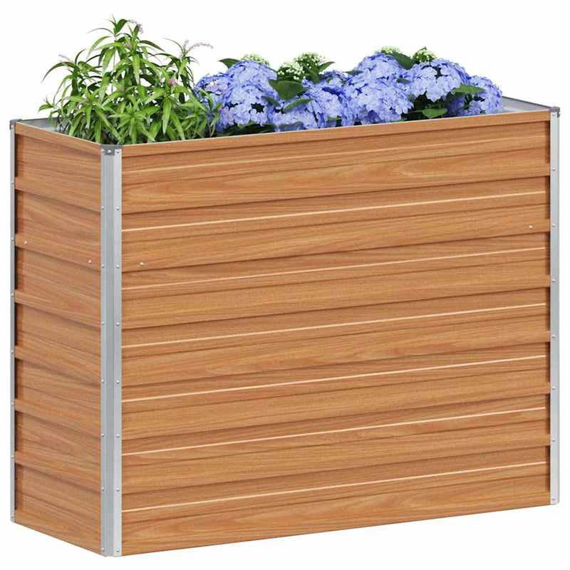 Load image into Gallery viewer, Vidaxl verhoogde plantenbak licht bruin 100 x 40 x 77 cm
